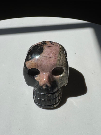 Amazonite and Rhodonite Skull 1.5 inch
