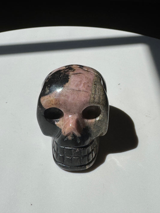 Amazonite and Rhodonite Skull 1.5 inch