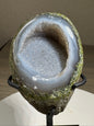 Druzy Brazilian Geode of Custom Stand