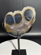 Unique and Rare Agate Geode on Custom Stand from Brazil