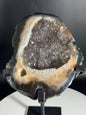 Druzy Agate Geode on Custom Stand from Brazil