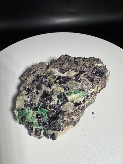 Ojuela Fluorite on Malachite from La Ojuela mine in Mapimi Durango Mex 212 Grams