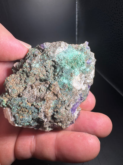 Ojuela Fluorite on Malachite from La Ojuela mine in Mapimi Durango Mex 184 Grams