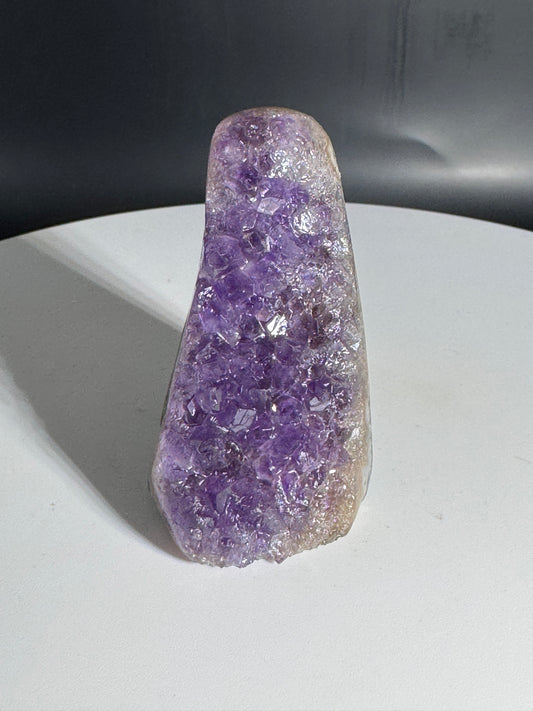 Dark Brazilian Purple Amethyst Cut Base