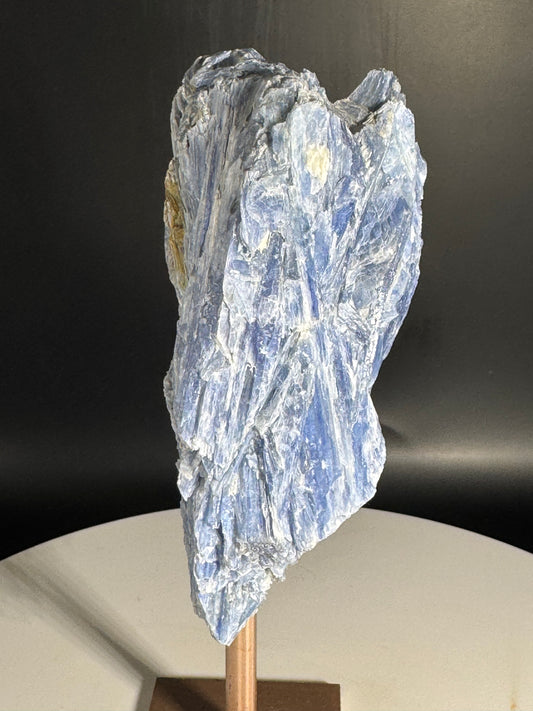Blue Kyanite from Brazil on Stand