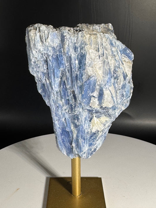 Blue Kyanite from Brazil on Stand