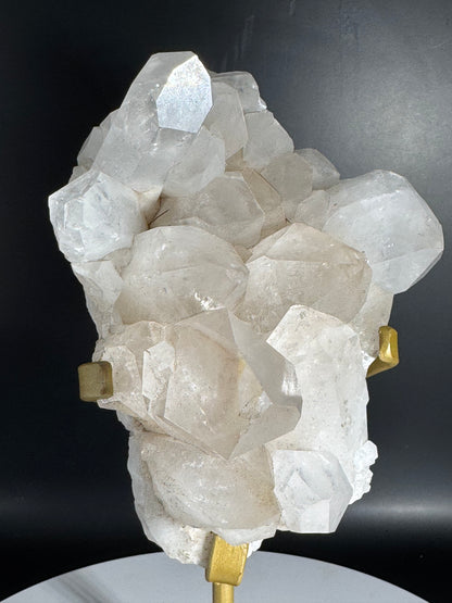 Brazilian Quartz Cluster with Big Points on Custom Stand 2 lbs!