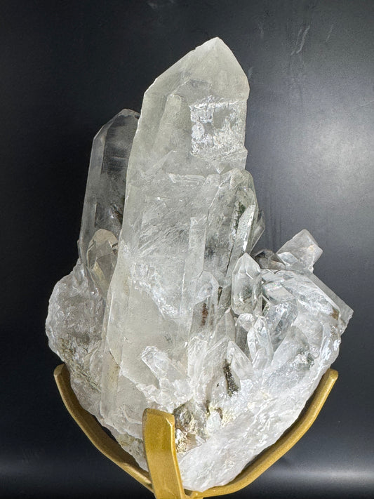Brazilian Garden Quartz Cluster on Custom Stand 2.3 lbs