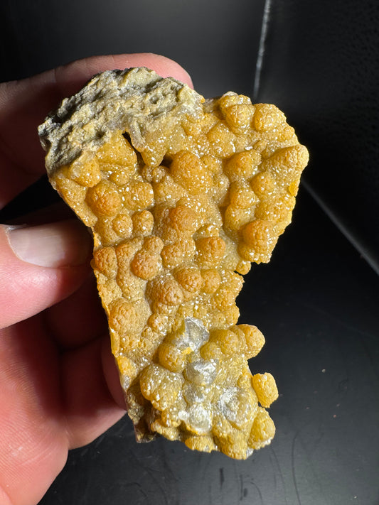 Smithsonite over Dog Tooth Calcite, La Ojuela mine, Mapimi, Durango Mexico 109 grams