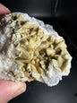 Smithsonite over Dog Tooth Calcite, La Ojuela mine, Mapimi, Durango Mexico 439 grams