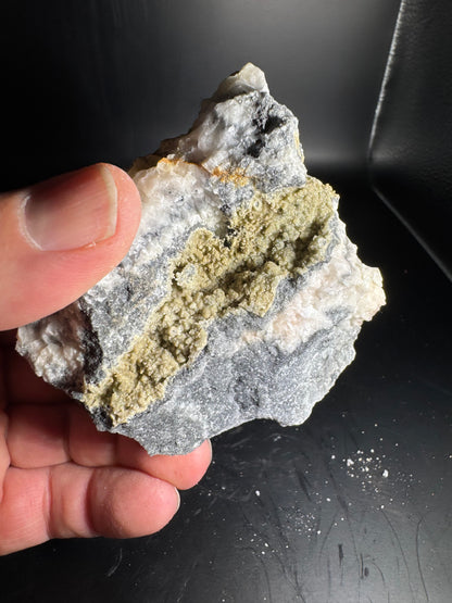 Smithsonite over Dog Tooth Calcite, La Ojuela mine, Mapimi, Durango Mexico 439 grams