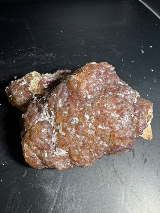 Botryoidal Red Fluorite San Antonio Mine, Santa Eulalia, Mex 411 Grams