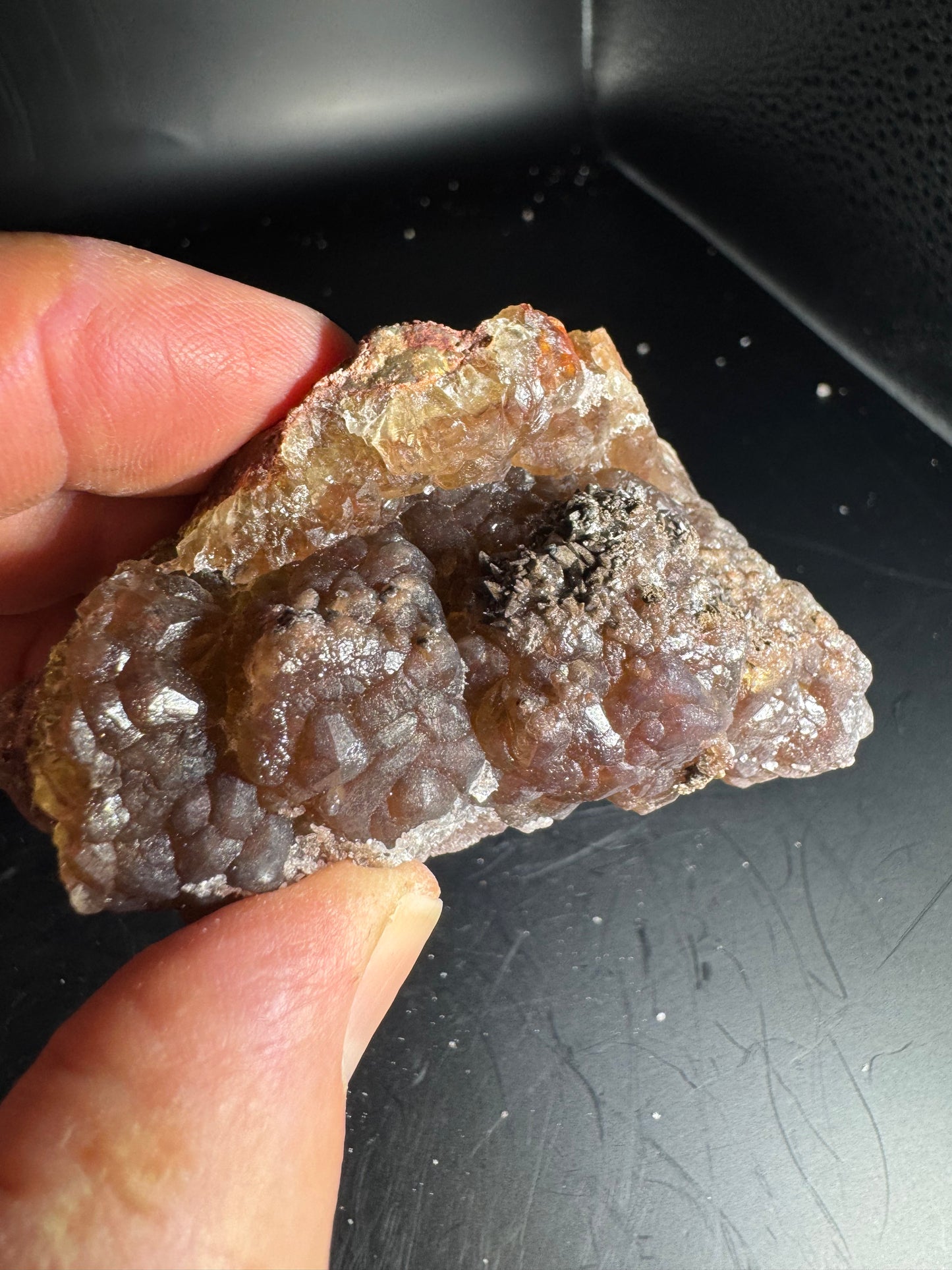 Botryoidal Red Fluorite San Antonio Mine, Santa Eulalia, Mex 139 Grams