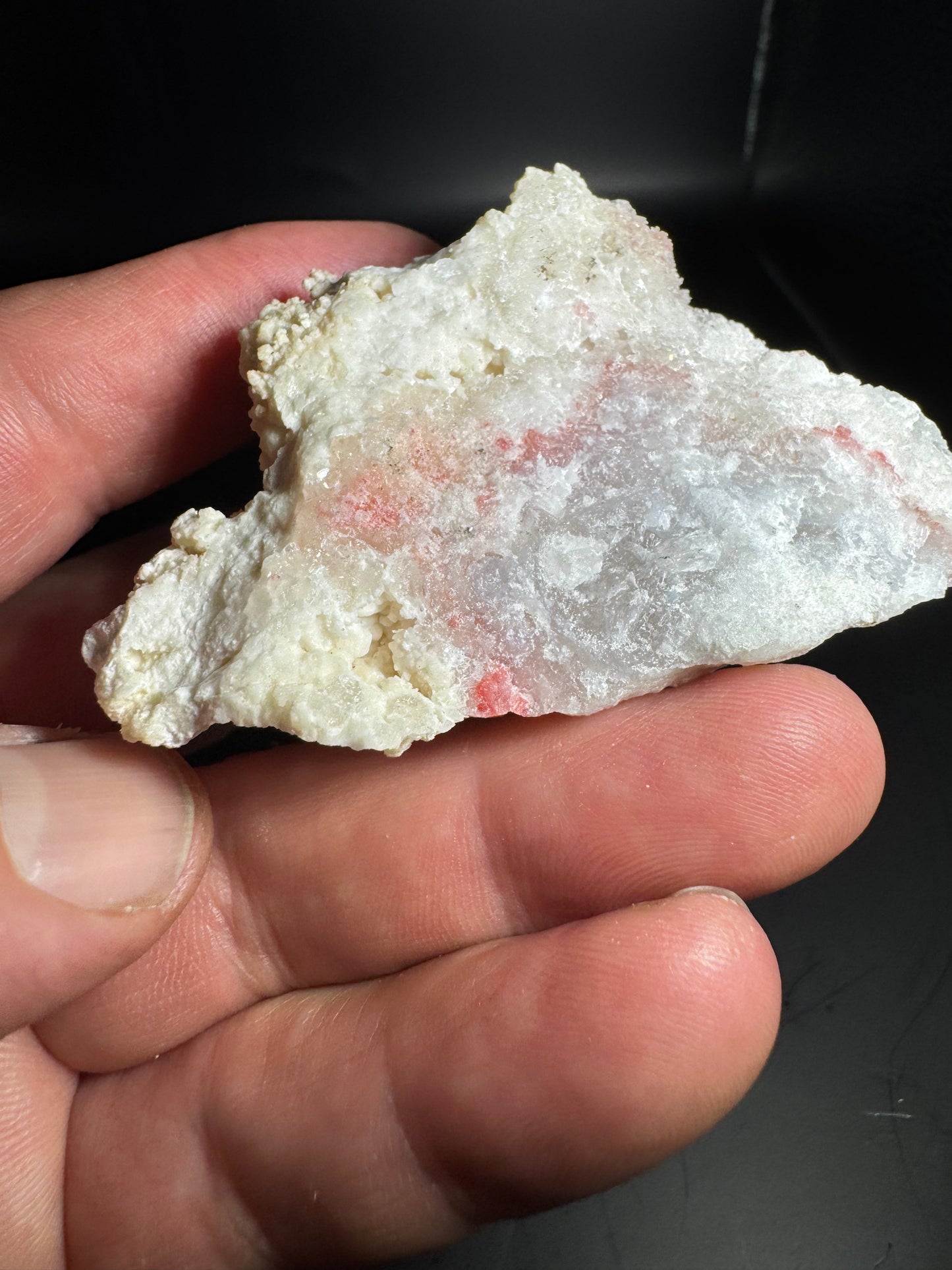 UV Reactive Cinnabar Druzy Quartz  from El Potosi Mine, Santa Eulalia, Chihuahua, Mex. 59 grams