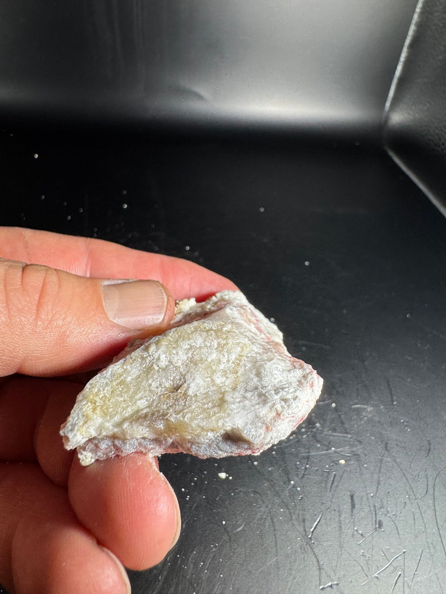 UV Reactive Cinnabar Druzy Quartz El Potosi Mine, Santa Eulalia, Chihuahua, Mex. 59 grams