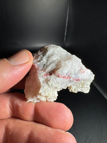 UV Reactive Cinnabar Druzy Quartz El Potosi Mine, Santa Eulalia, Chihuahua, Mex. 65 grams
