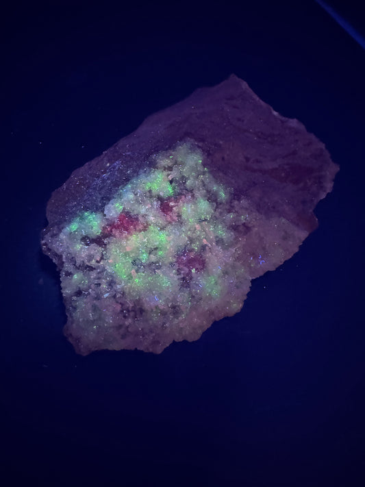 UV Reactive Multi Colored Grateful Dead Calcite from La Ojuela mine, Mapimi, Durango, Mexico