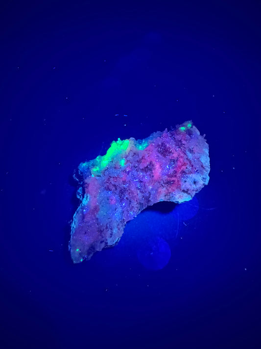 UV Reactive Multi Colored Grateful Dead Calcite from La Ojuela mine, Mapimi, Durango, Mexico