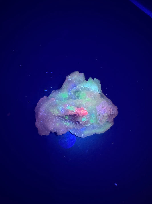 UV Reactive Multi Colored Grateful Dead Calcite from La Ojuela mine, Mapimi, Durango, Mexico