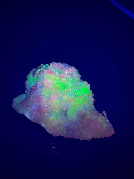 UV Reactive Multi Colored Grateful Dead Calcite from La Ojuela mine, Mapimi, Durango, Mexico