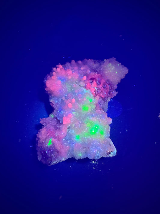 UV Reactive Multi Colored Grateful Dead Calcite from La Ojuela mine, Mapimi, Durango, Mexico