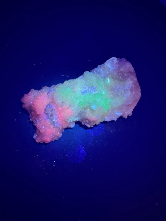 UV Reactive Multi Colored Grateful Dead Calcite from La Ojuela mine, Mapimi, Durango, Mexico