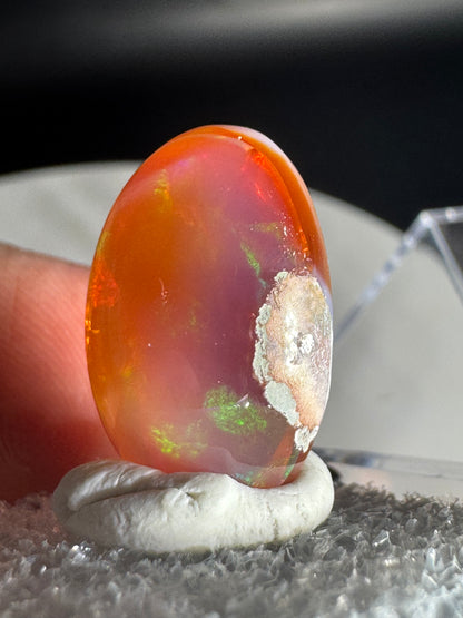 Mexican Cantera Fire Opal Cabochon
