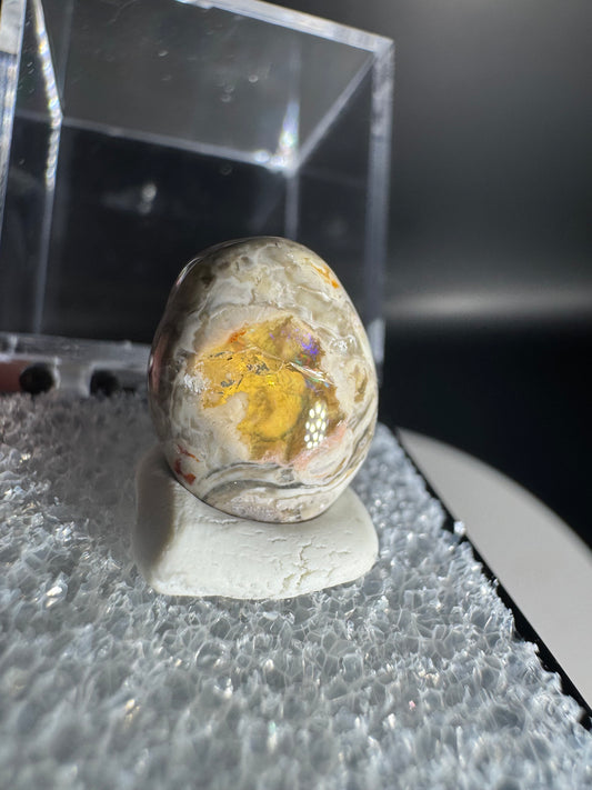 Mexican Cantera Fire Opal Cabochon