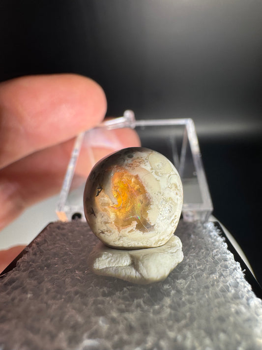 Mexican Cantera Fire Opal Cabochon