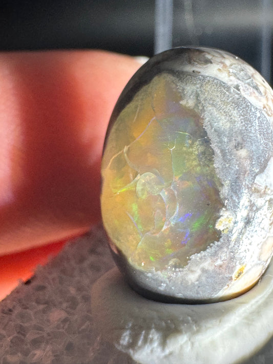 Mexican Cantera Fire Opal Cabochon