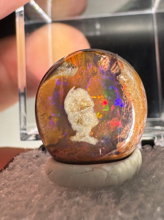 Mexican Cantera Fire Opal Cabochon