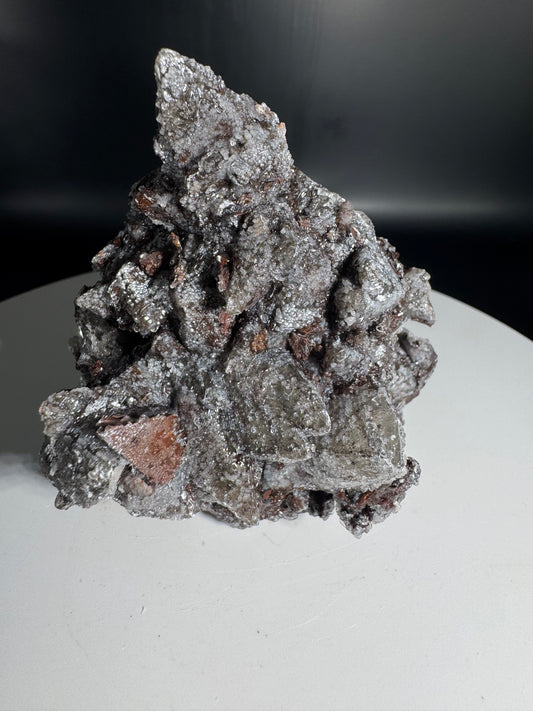 Sparkly Dog Tooth Calcite with Hematite Potosi Mine Mx 278 Grams