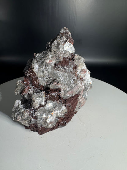Sparkly Dog Tooth Calcite with Hematite Potosi Mine Mx 278 Grams