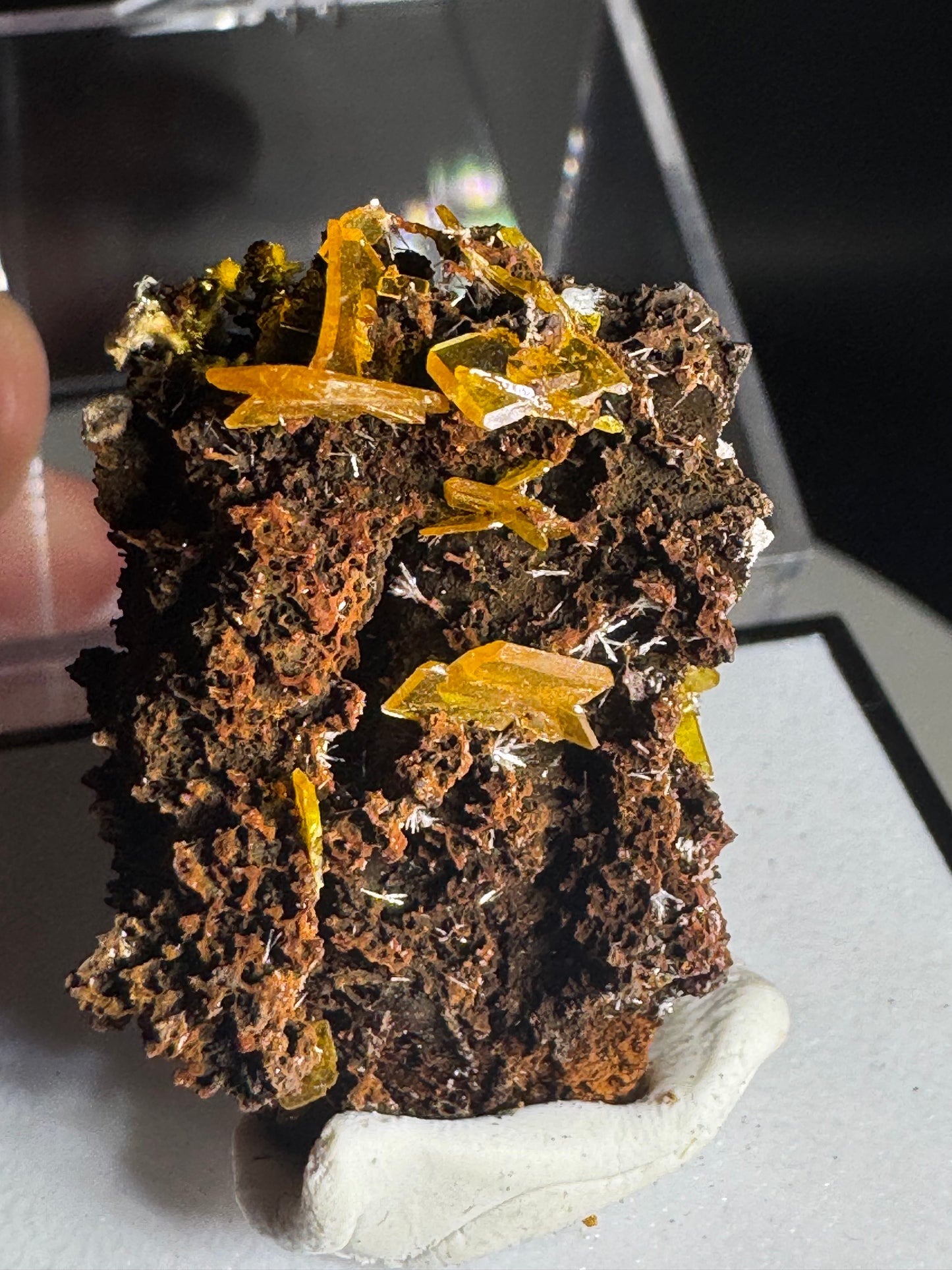 Wulfenite on Matrix from Mexico 7 Grams
