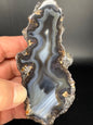Blue Banded Turkish Agate Pair UV Reactive