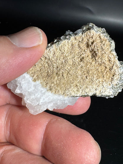 Iridescent Marcasite on Mangano Calcite Guerrero, Taxco Mex 37 Grams