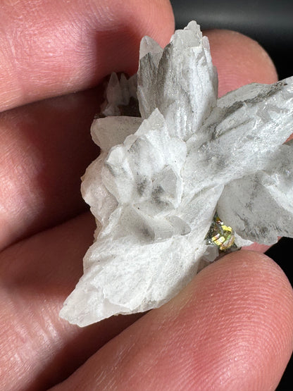 Iridescent Marcasite on Mangano Calcite Guerrero, Taxco Mex 17 Grams