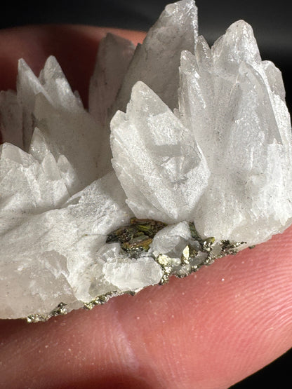 Iridescent Marcasite on Mangano Calcite Guerrero, Taxco Mex 17 Grams