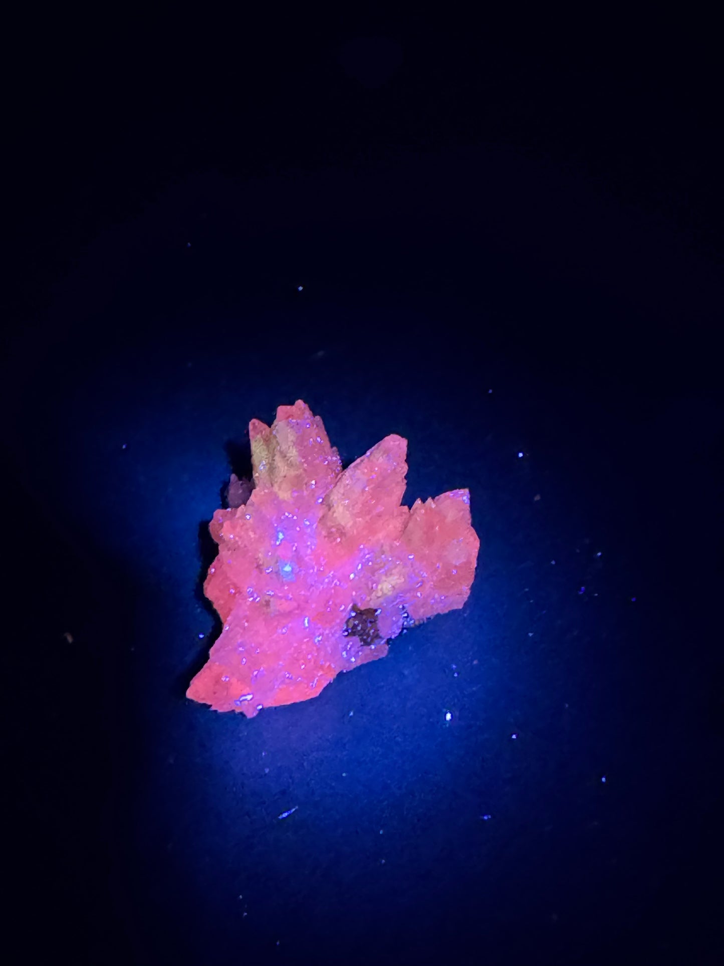 Iridescent Marcasite on Mangano Calcite Guerrero, Taxco Mex 17 Grams