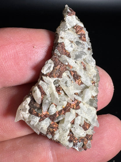 Iridescent Marcasite on Mangano Calcite Guerrero, Taxco Mex 11 Grams