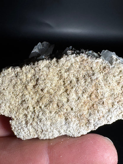 Iridescent Marcasite on Mangano Calcite Guerrero, Taxco Mex 46 Grams