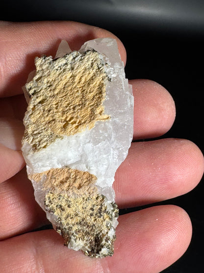 Iridescent Marcasite on Mangano Calcite Guerrero, Taxco Mex 30 Grams