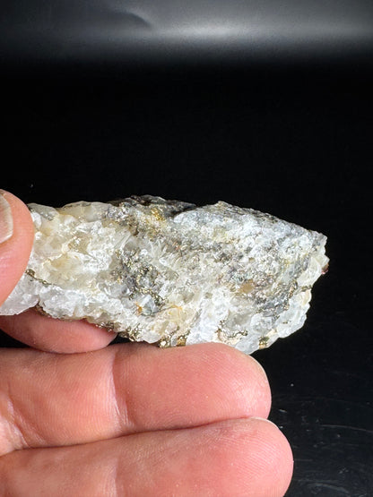 Iridescent Marcasite on Mangano Calcite Guerrero, Taxco Mex 48 Grams