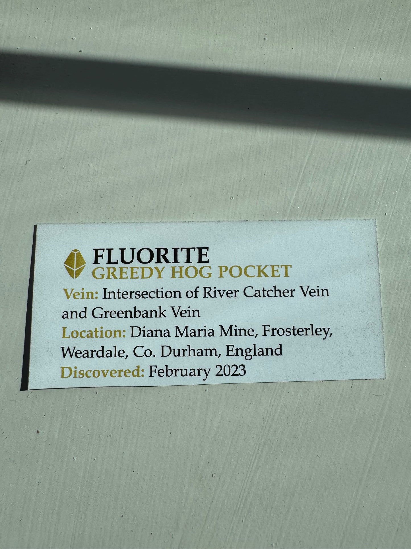 Diana Maria Fluorite Greedy Hog Pocket 125 Grams