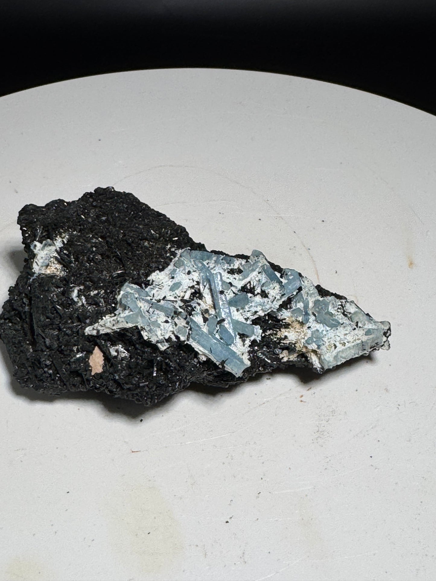 89g Natural Aquamarine Tourmaline Cluster Mineral Specimen Namibia