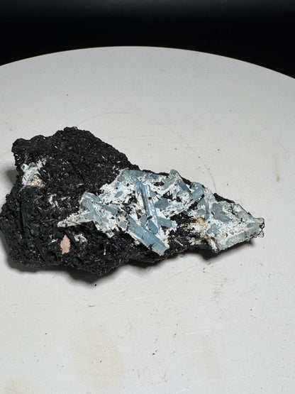 89g Natural Aquamarine Tourmaline Cluster Mineral Specimen Namibia