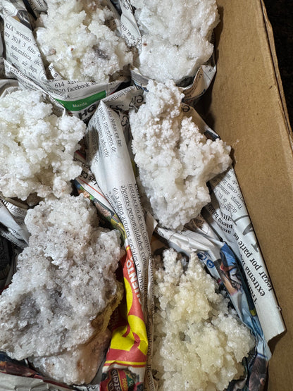 Aragonite with Adamite Wholesale Flat 15 pcs Buena Tierra mine Chihuahua Mex