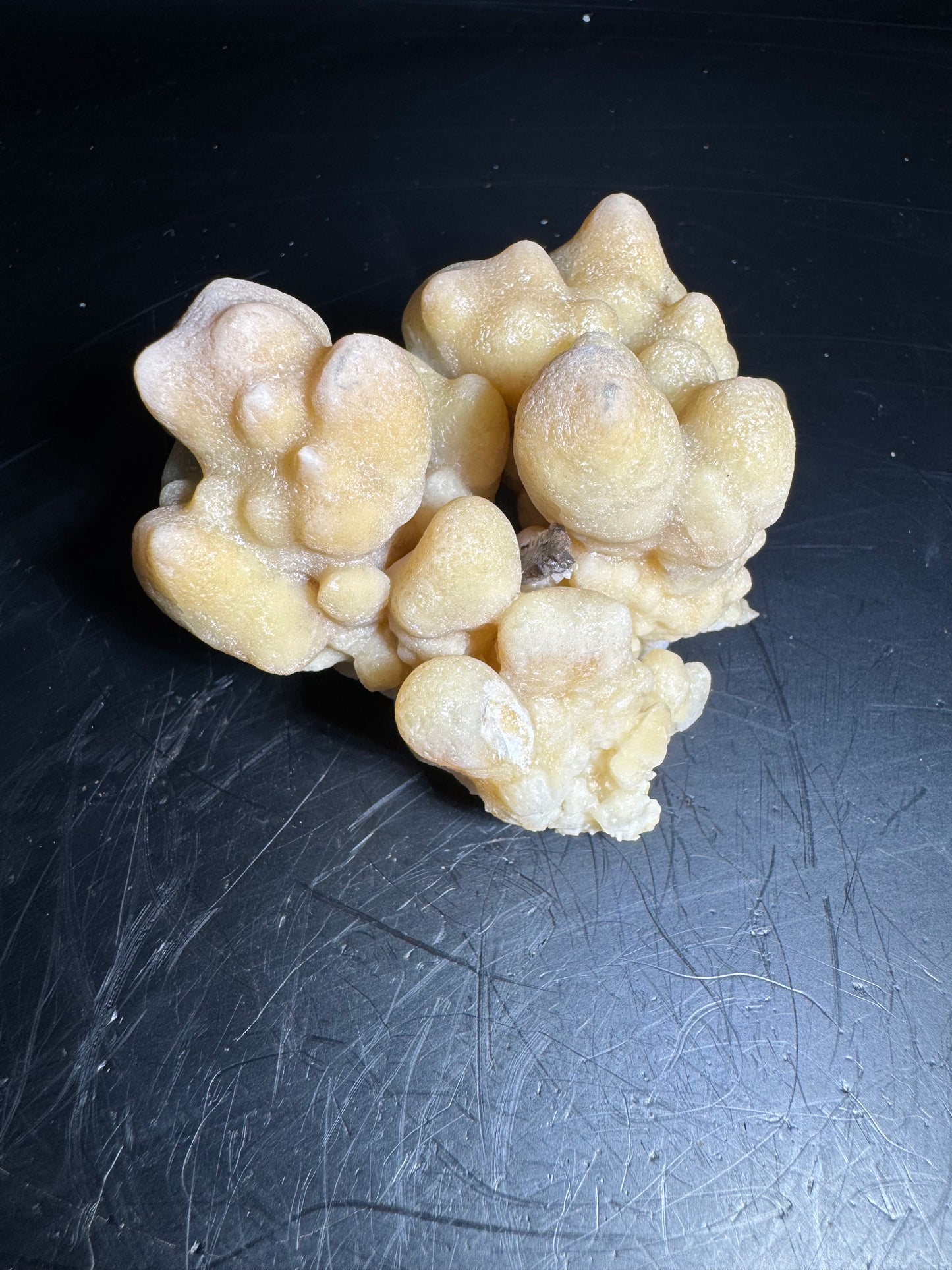 Botryoidal Honey Aragonite - Santa Eulalia, Chihuahua, Mexico 179 g