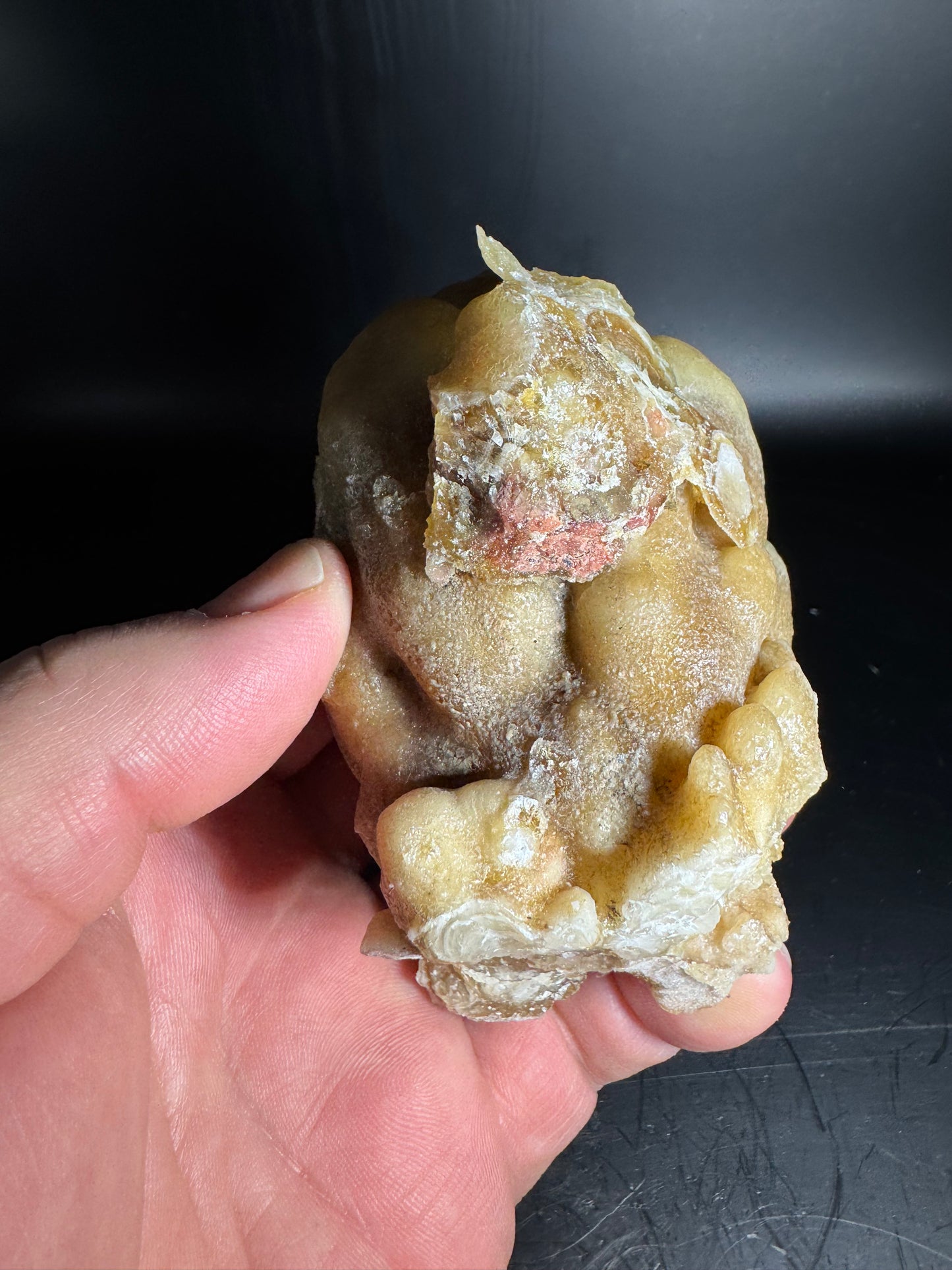 Botryoidal Honey Aragonite - Santa Eulalia, Chihuahua, Mexico 324 g