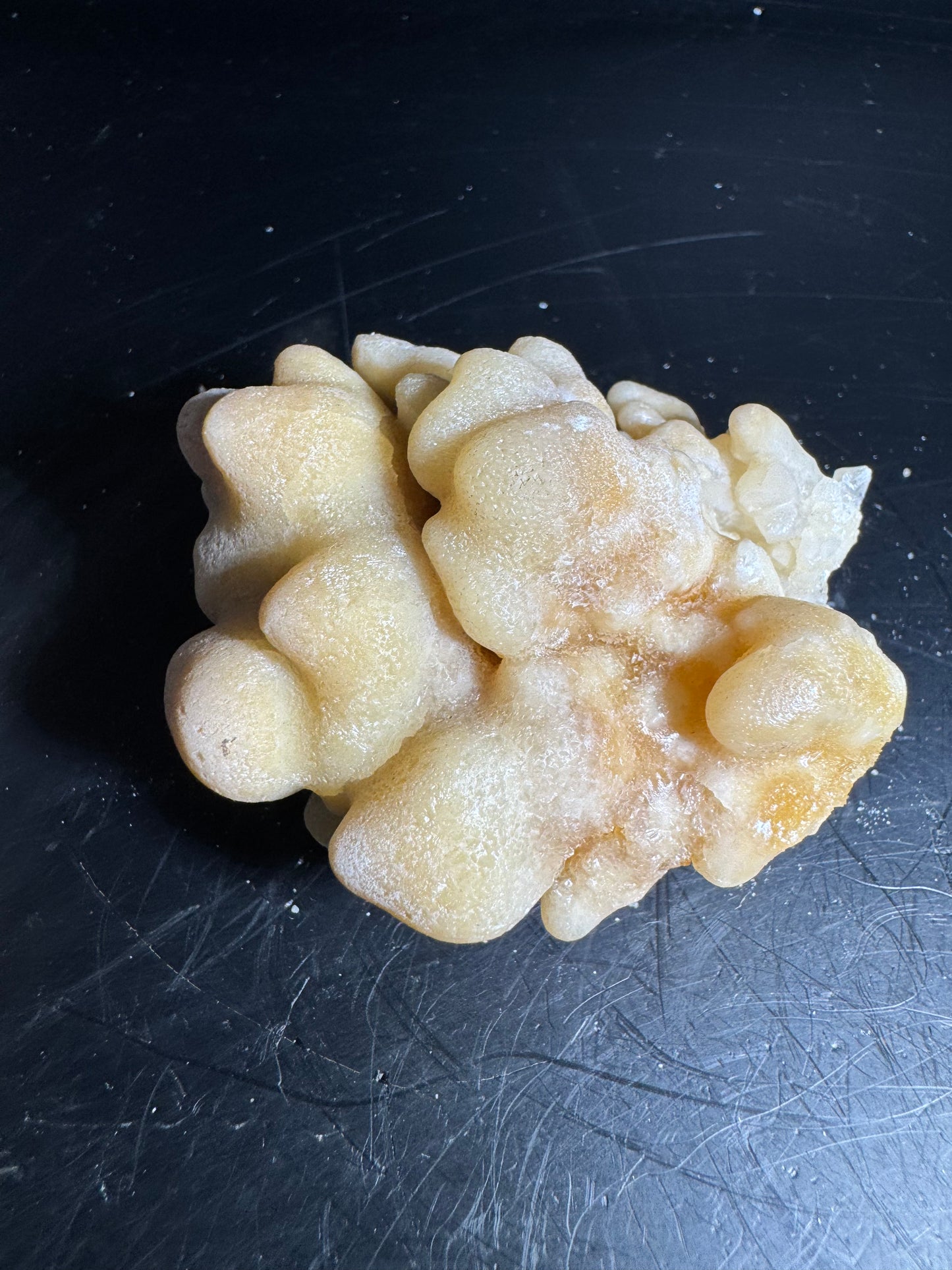 Botryoidal Honey Aragonite - Santa Eulalia, Chihuahua, Mexico 144 g